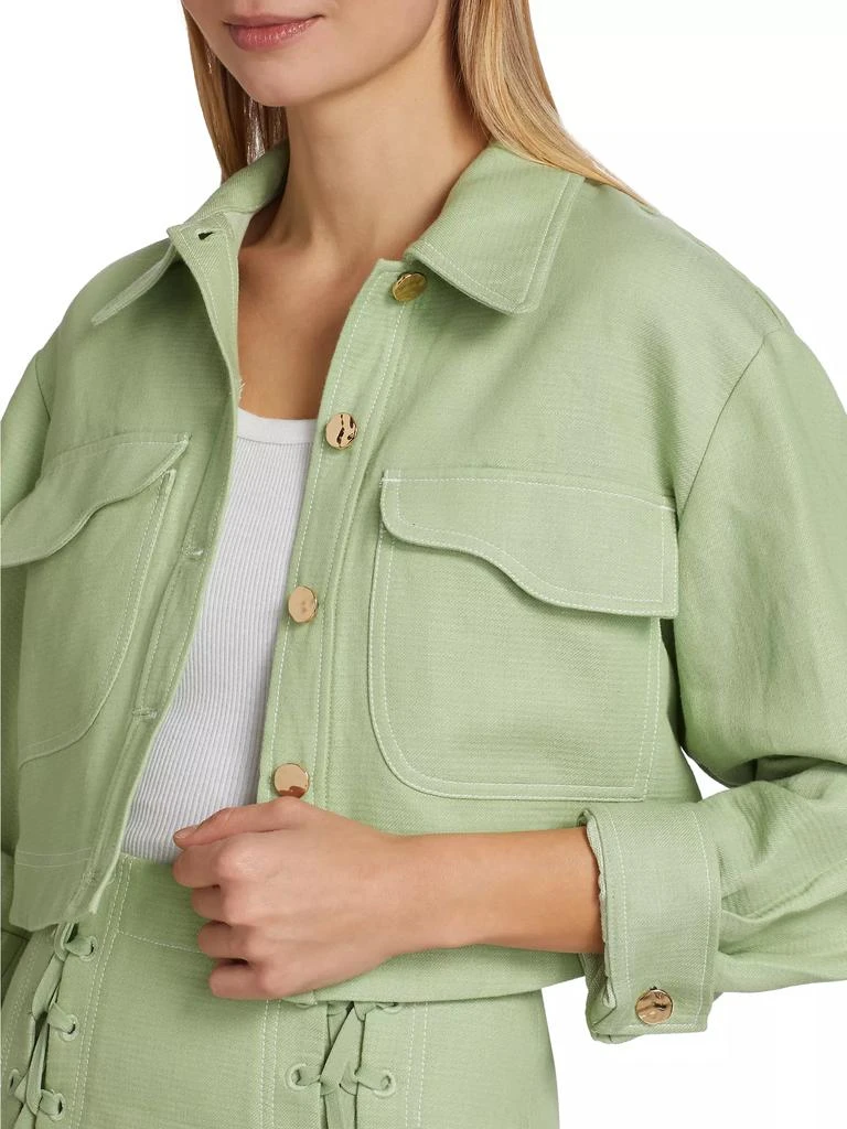 Acler Bradbury Crop-Sleeve Jacket 6