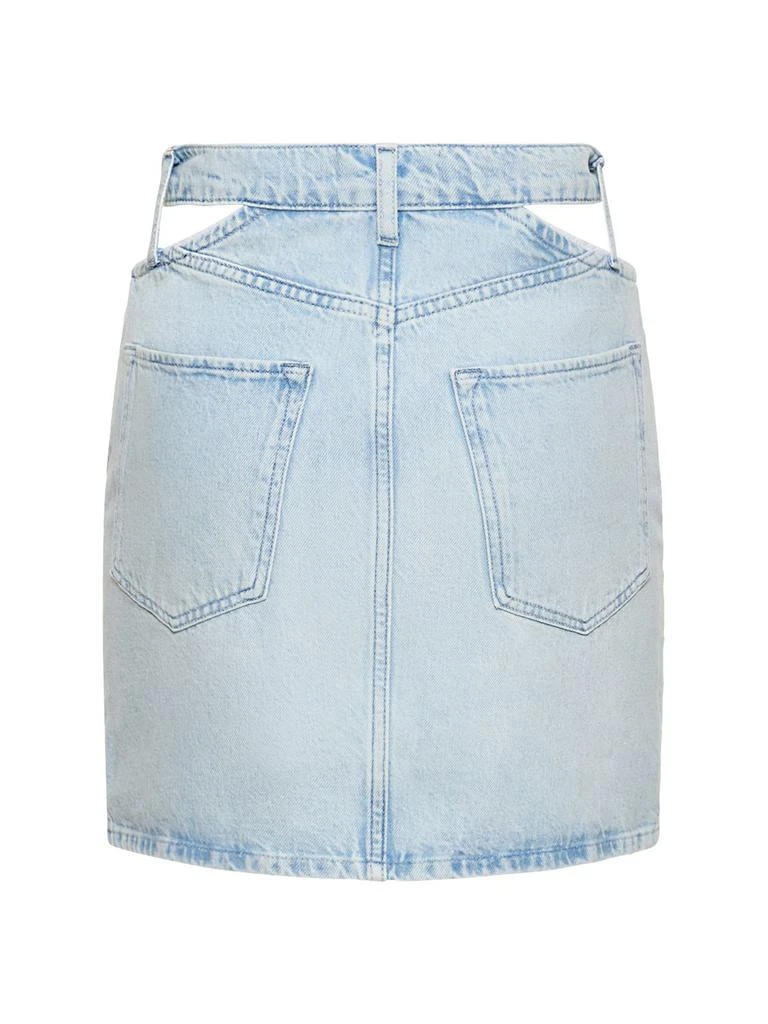 TRIARCHY Ms. Stone High Rise Denim Mini Skirt 4
