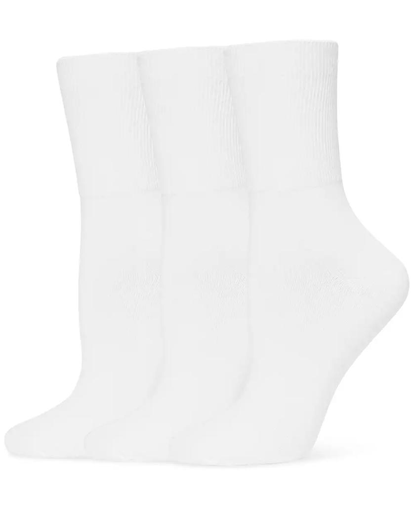 Hue Women's 3-Pk. Bobby Ribbed-Cuff Crew Socks U23317
