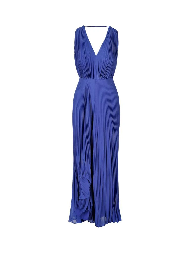 Max Mara Max Mara V-Neck Pleated Dress 1