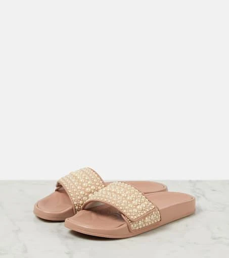 Jimmy Choo Fitz faux pearl-embellished slides 5