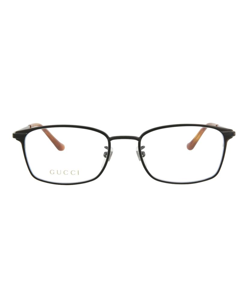 Gucci Square-Frame Metal Optical Frames