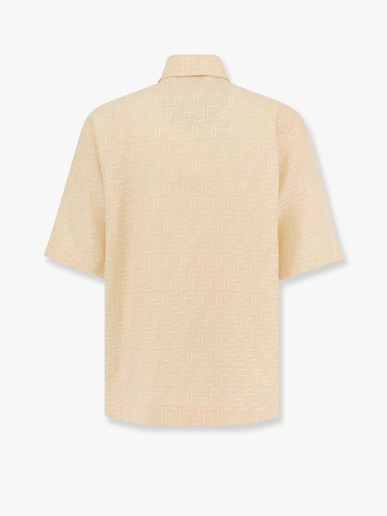 Fendi Jacquard linen and cotton shirt with all-over ff embroidery 5