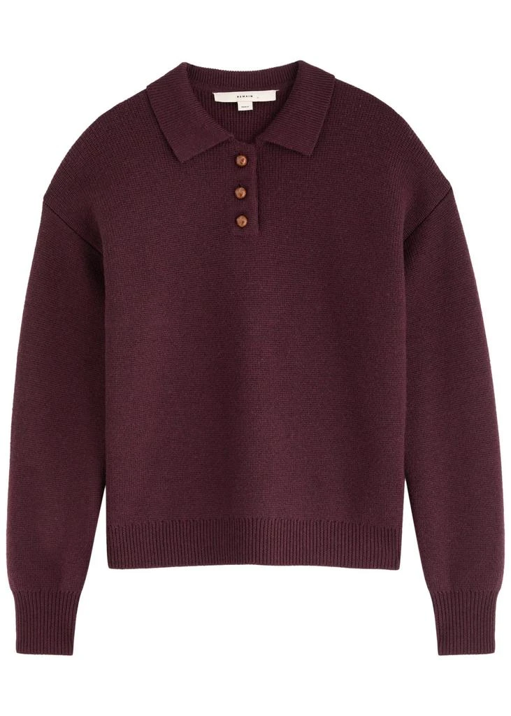 REMAIN BY BIRGER CHRISTENSEN Wool polo jumper 1