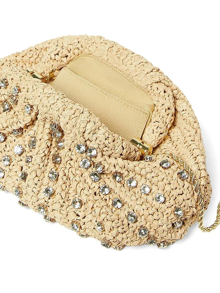 Loeffler Randall Bailey Crystal-Embellished Raffia Bag 2