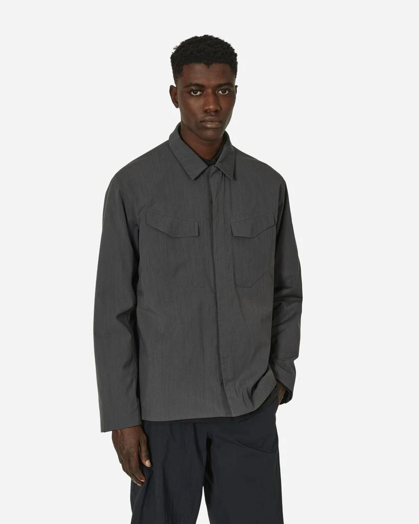 Arc'teryx Veilance Field Insulated Tech Wool Overshirt Graphite Heather 1