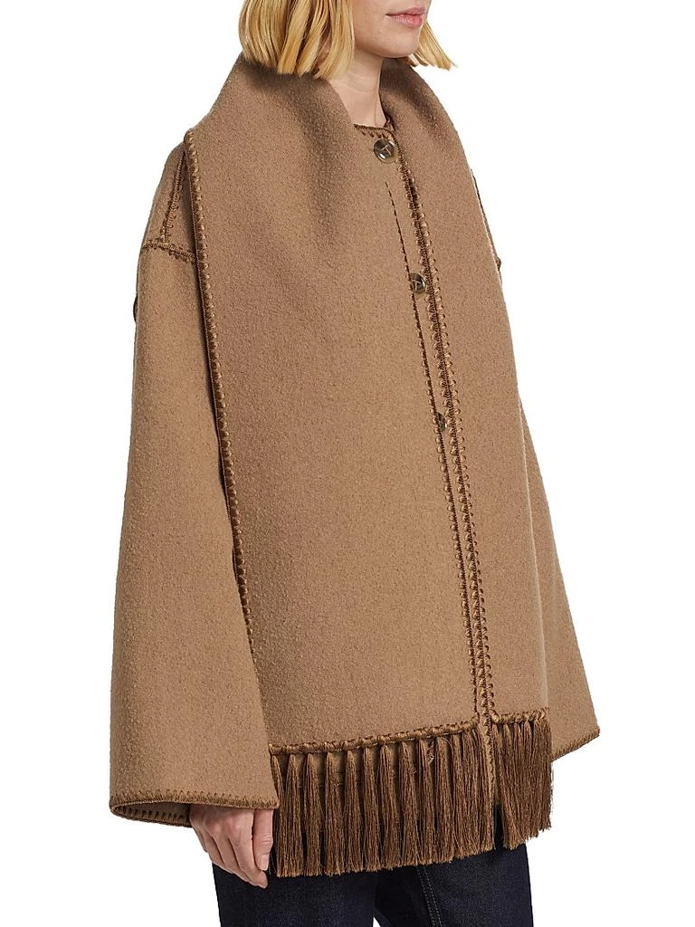 Totême Embroidered Wool-Blend Scarf Jacket 4
