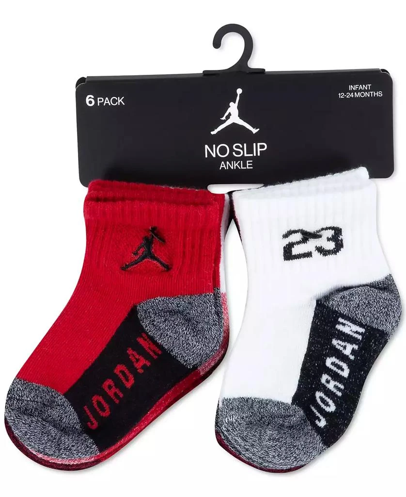 Jordan Baby and Toddler Boys Core Jumpman Ankle Socks, Pack of 6 3