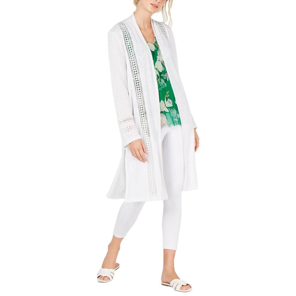 INC International Womens Linen Duster Cardigan Top 3