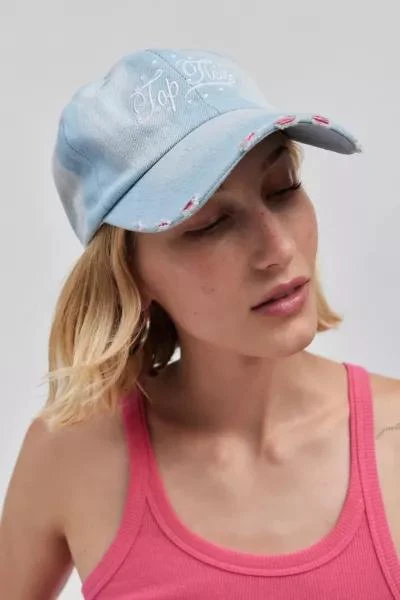 Urban Outfitters Top Tier Denim Baseball Hat 1