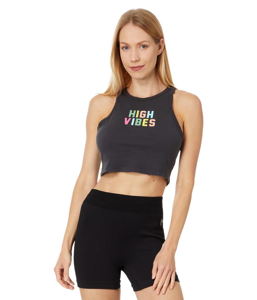 Spiritual Gangster High Vibes Sienna Crop Tank