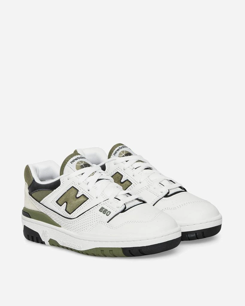 New Balance 550 Sneakers White / Dark Olivine / Black 2