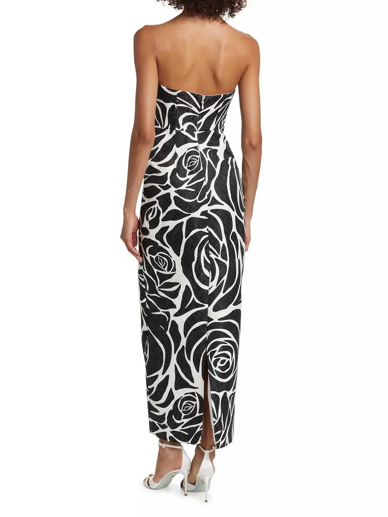 Milly Orion Rose Strapless Cocktail Dress 5