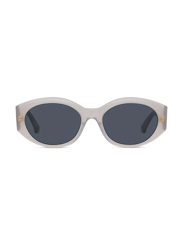 Stella McCartney Oval 54MM Acetate Sunglasses - Accessories 