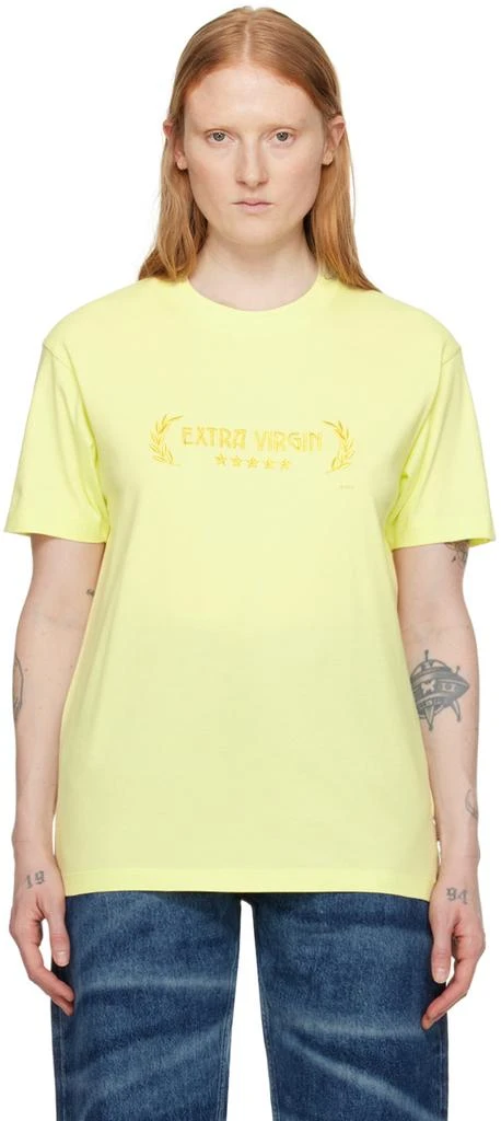 Eytys Yellow Leon 'Extra Virgin' T-Shirt 1