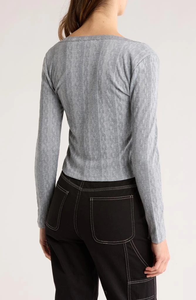 Elodie Lace Tie Front Top 2