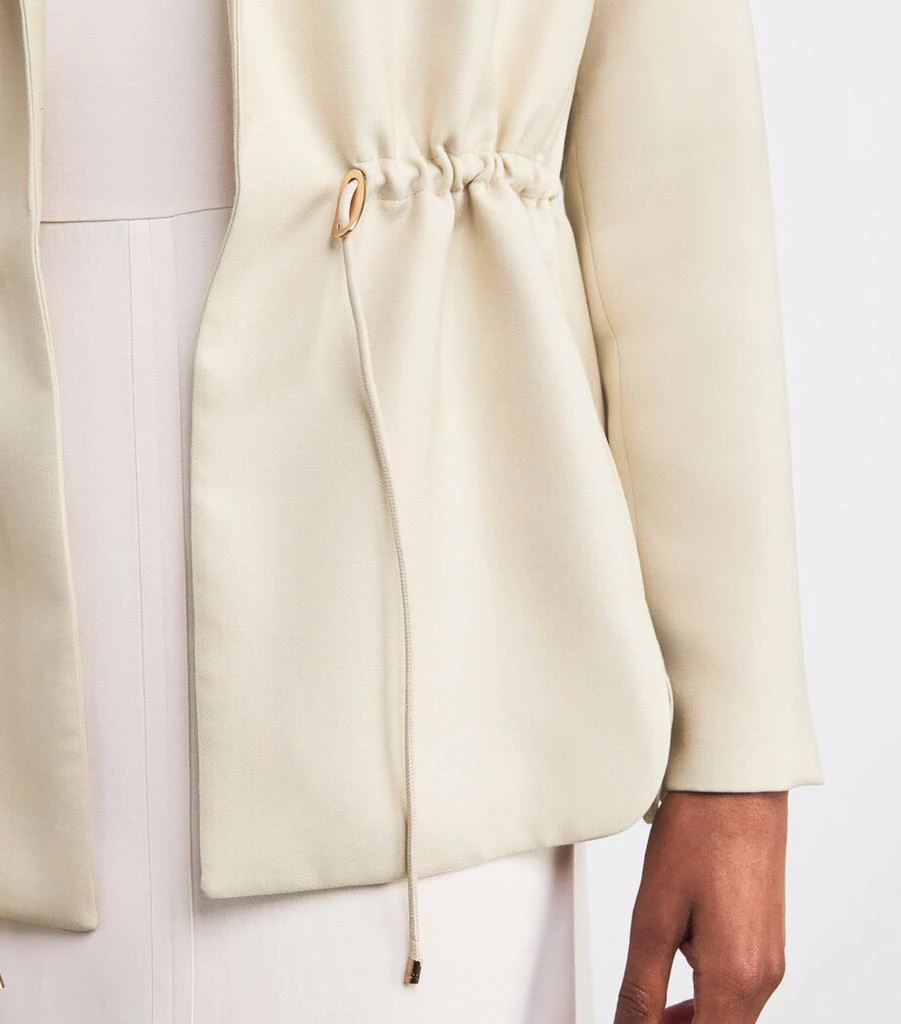 AGNONA Wool-Silk Drawstring Jacket 6
