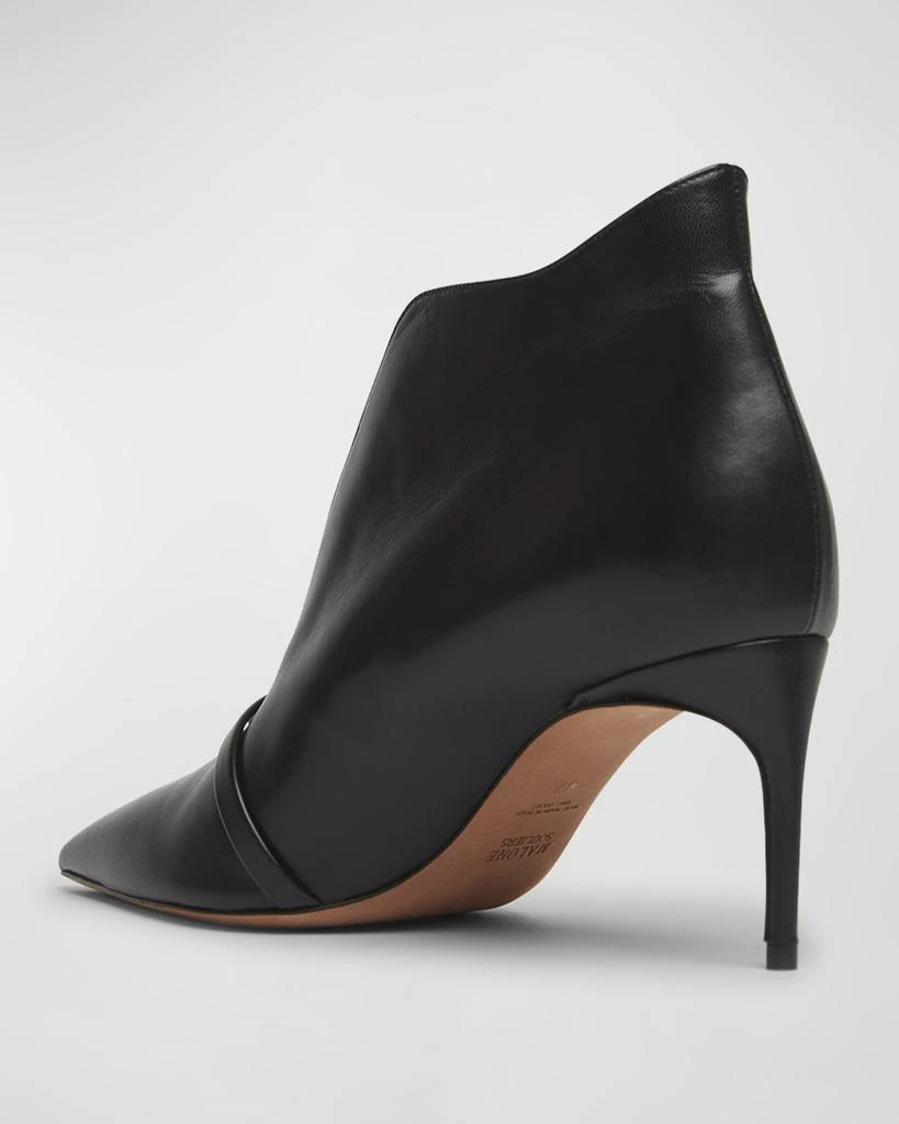 Malone Souliers Loren Leather V-Cut Stiletto Booties 3