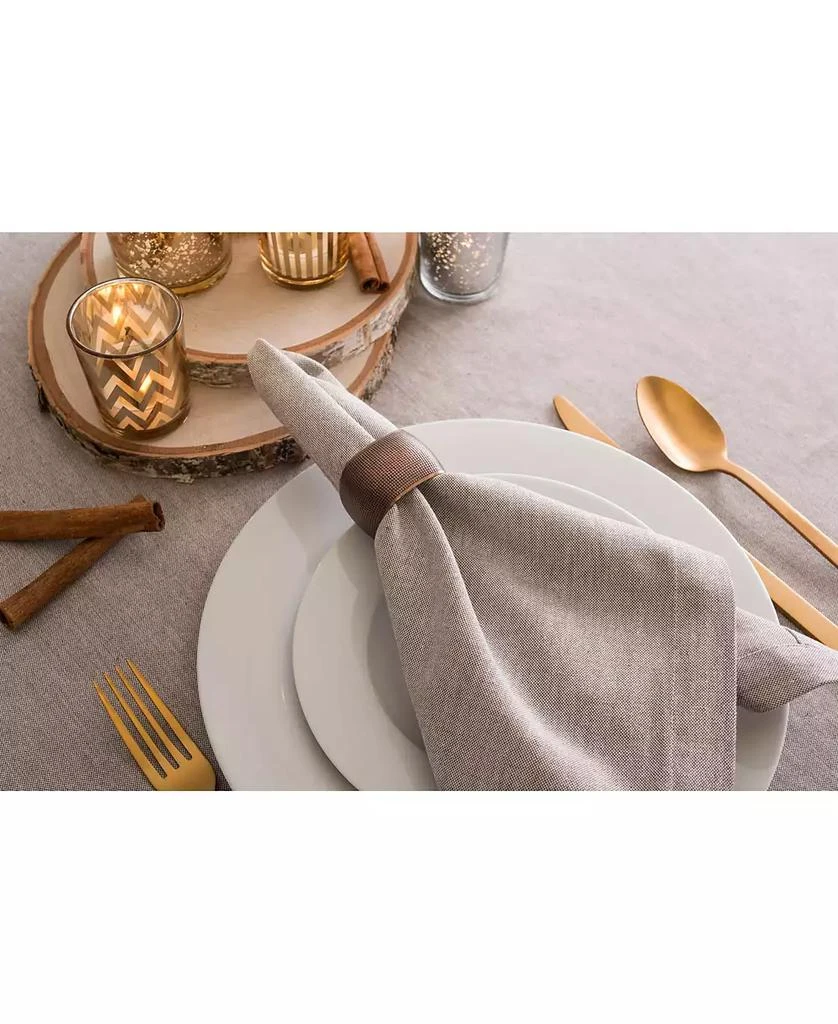 Design Imports Solid Chambray Tablecloth 60" x 120" 6