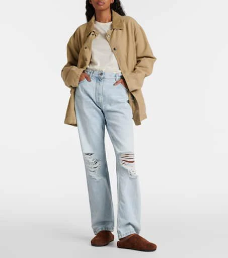 The Row Hugo suede mules 2