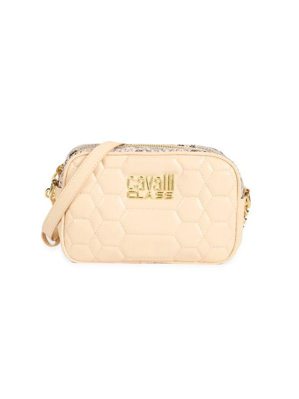 Cavalli Class by Roberto Cavalli Logo Quilted Crossbody Bag 1