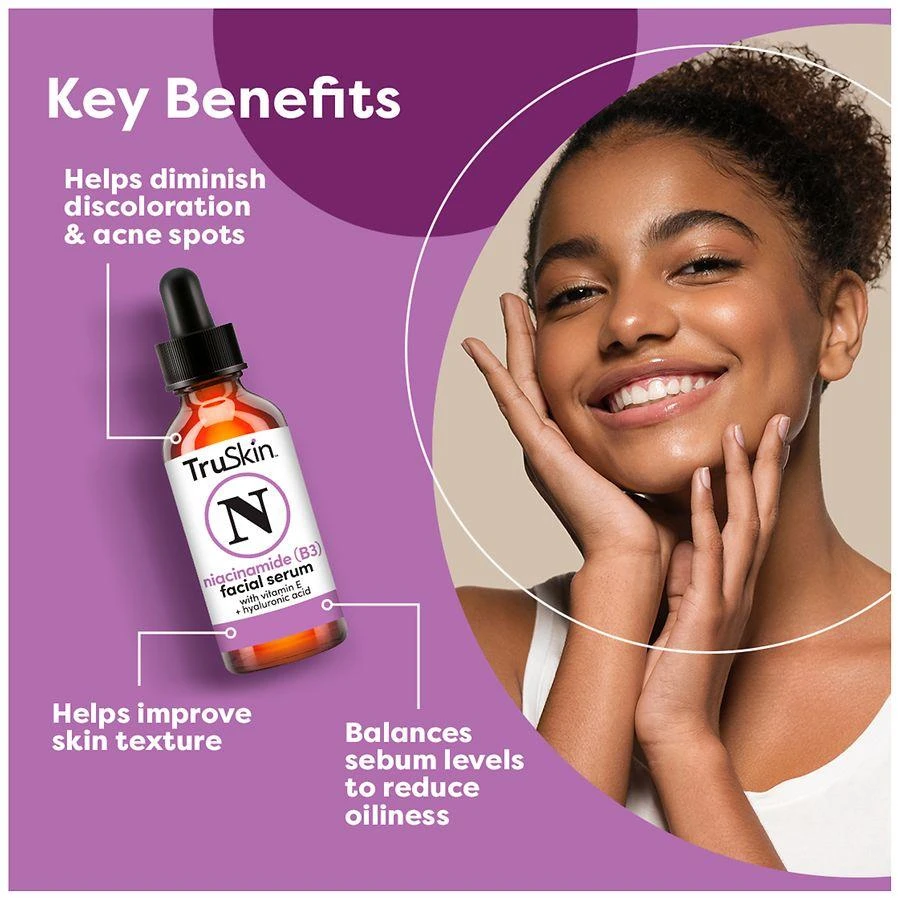 TruSkin Niacinamide Facial Serum With Vitamin E And Hyaluronic Acid 5