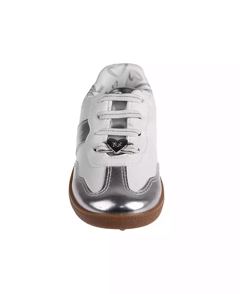 Bebe Toddler Girls Heart Lace Plate and Printed Lining Sneakers 4