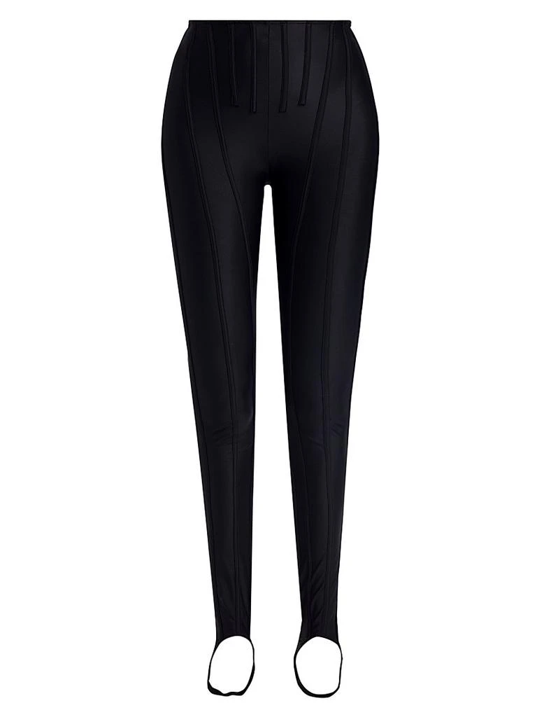 Mugler Stirrup Sport Stretch Pants 1