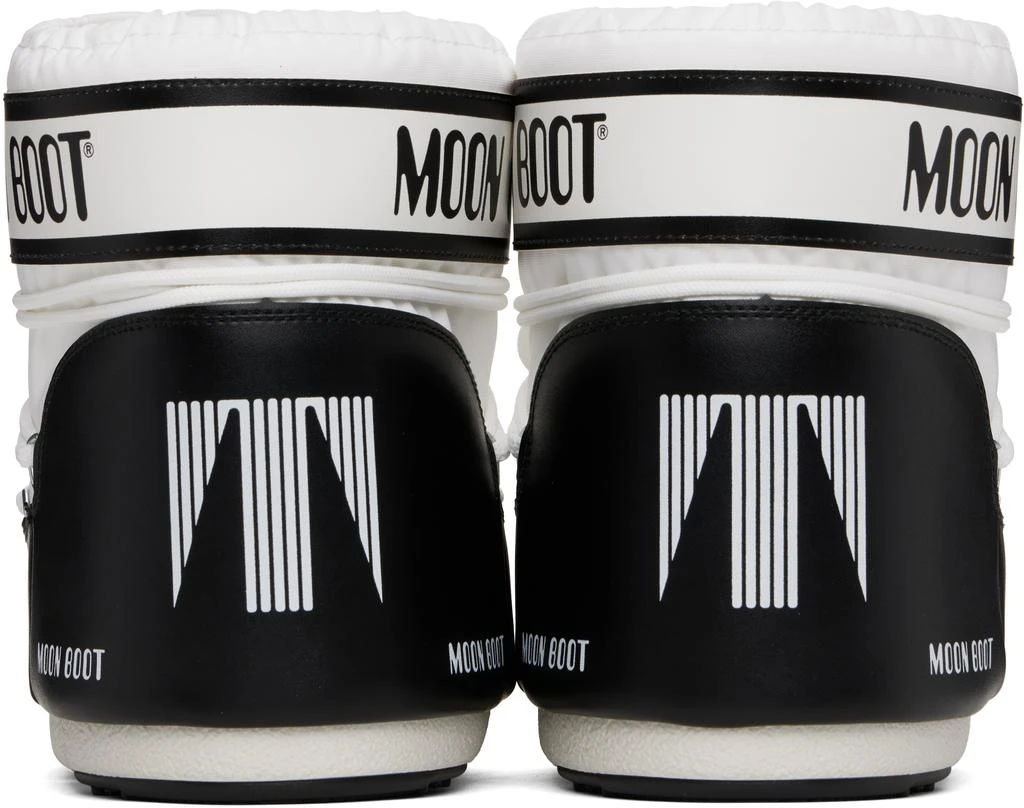 Moon Boot White & Black Icon Low Nylon Boots 2