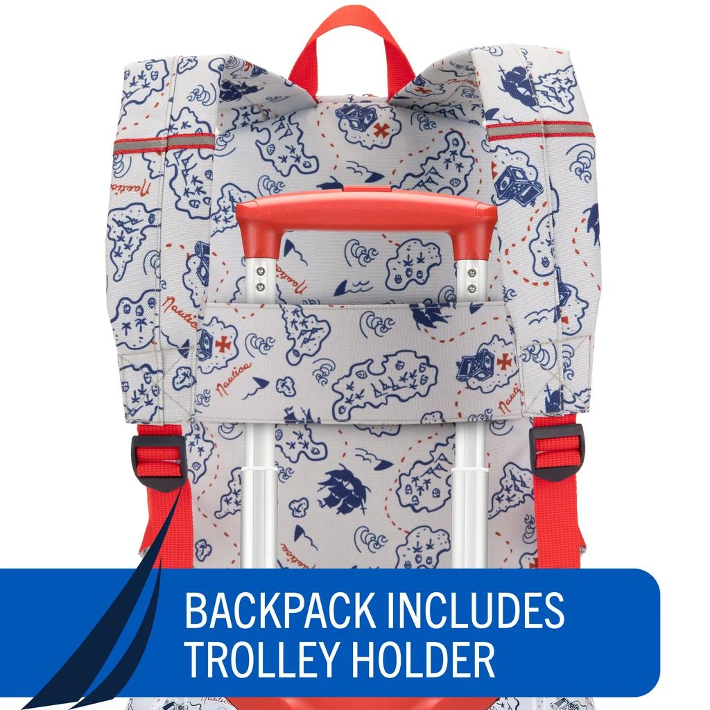 Nautica Kids 18" Back to School Carry-on 5-Piece Luggage Set | Pirate Ahoy 5