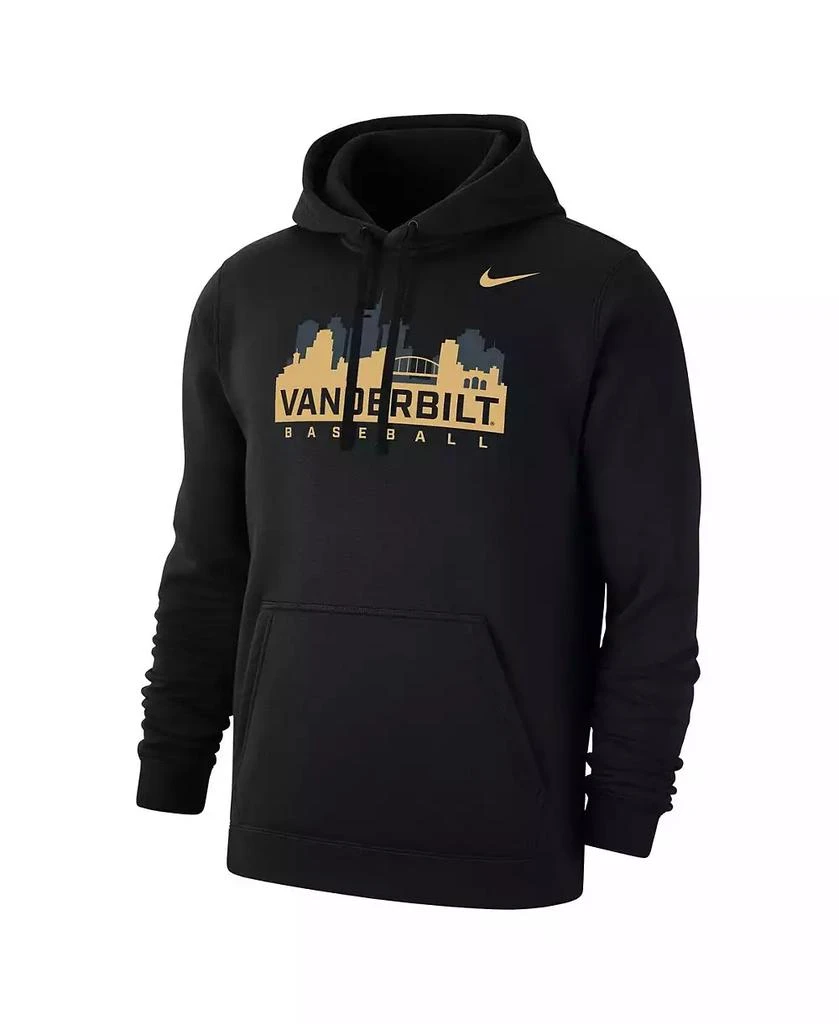 NIKE Men's Black Vanderbilt Commodores 2025 Baseball Week Club Fleece Pullover Hoodie 2
