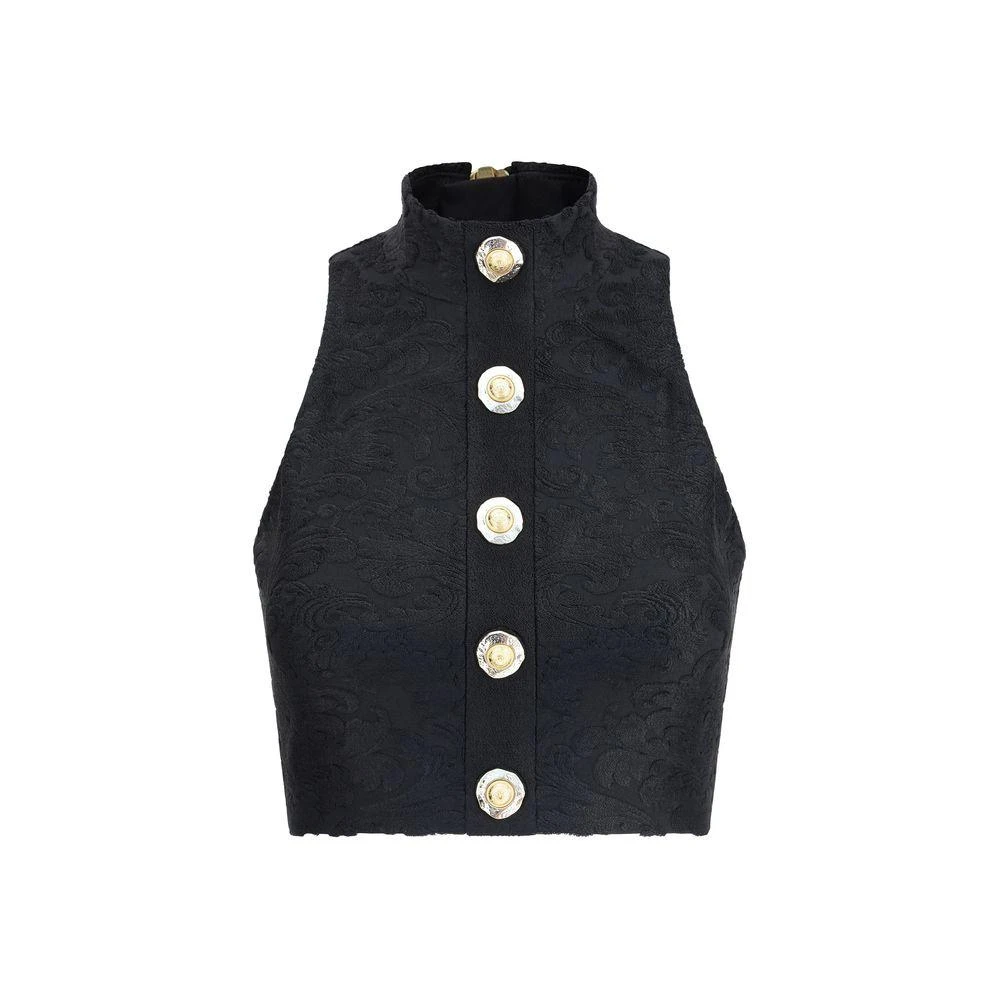 Balmain BUTTONED HLTNK BOUCLETTE BAROQUE Women's TOP 1