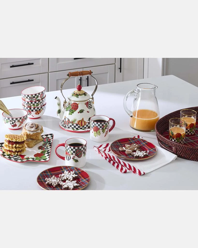 MacKenzie-Childs Deck the Halls Mugs, Set of 4 4