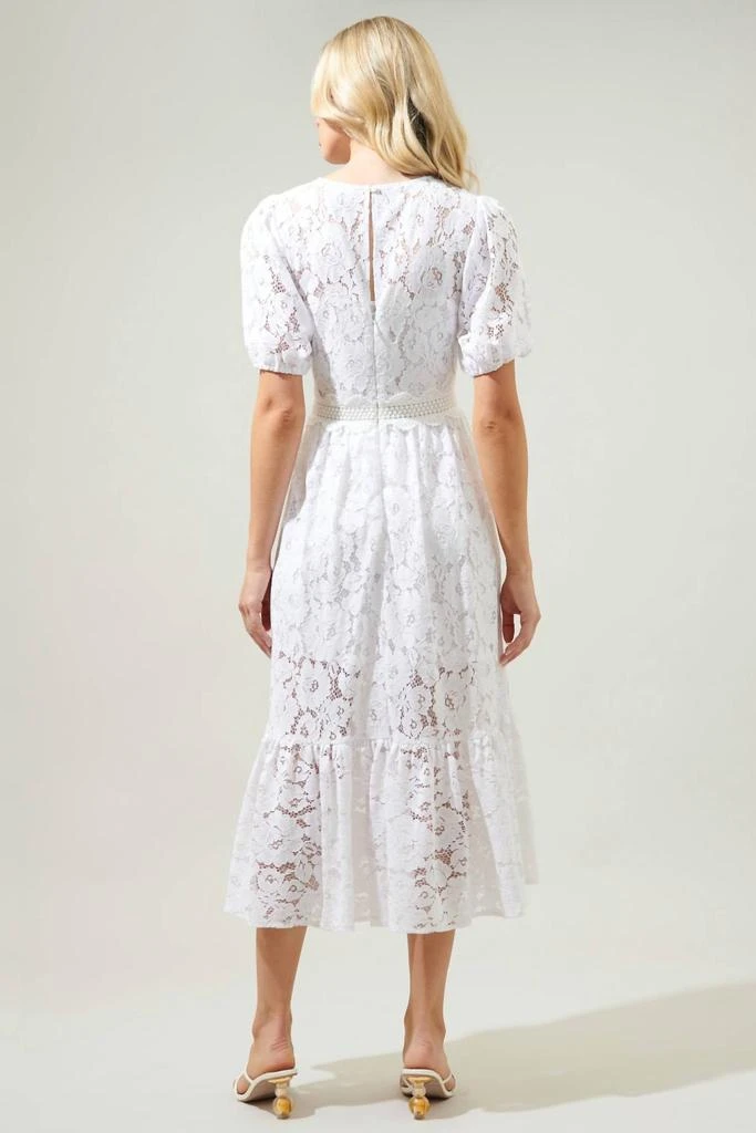 Sugarlips Fleur De Lis Dress In White 2