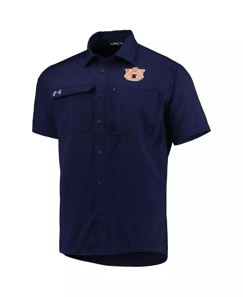 Under Armour Men's Navy Auburn Tigers Motivate Button-Up Shirt 4