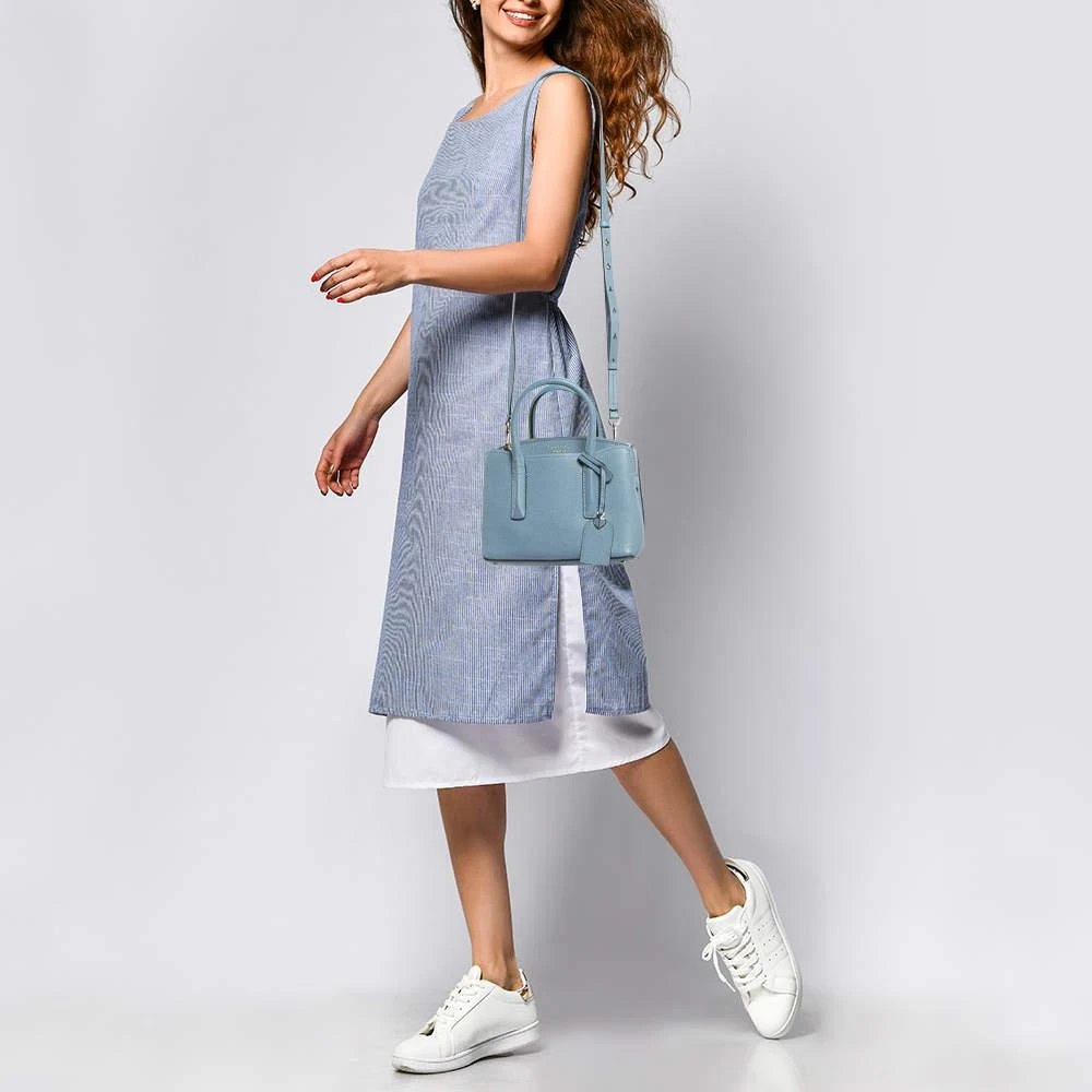 Kate Spade Kate Spade Light Blue Leather Margaux Mini Satchel  2