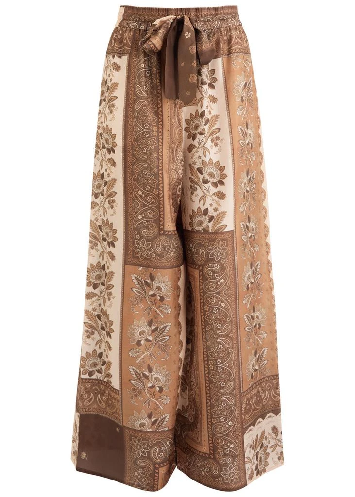 Zimmermann Lucky printed silk trousers 1