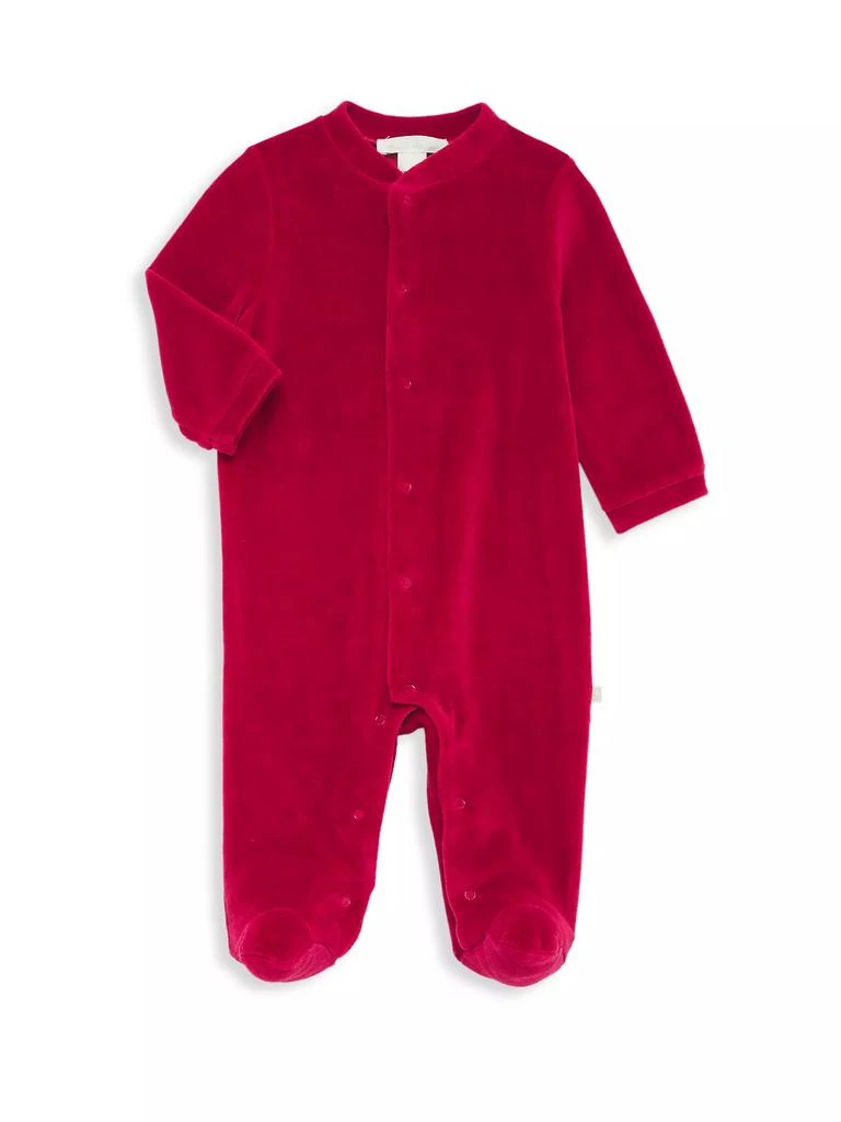 Marie Chantal Baby Girl's Velour Angel Wing Footie 1
