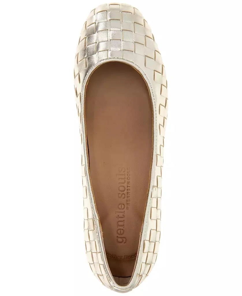 Gentle Souls Women's Lancinen Woven Block-Heel Pumps 4