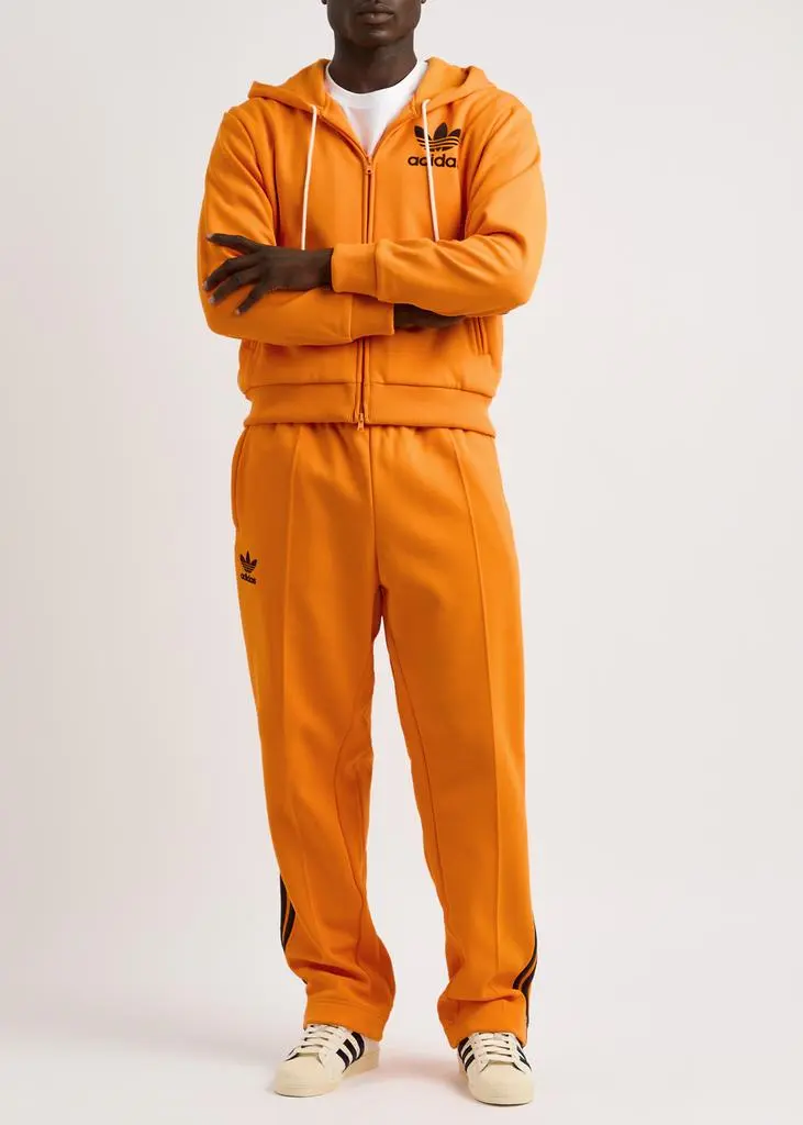 Adidas Logo hooded jersey track jacket 4