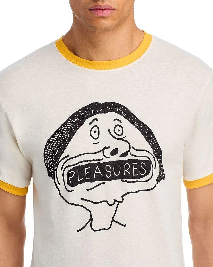 Pleasures Mouthful Ringer Graphic Logo Tee 4