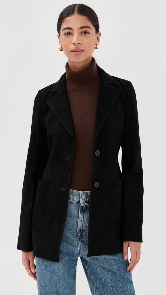 Rhe Suede Cinched Blazer