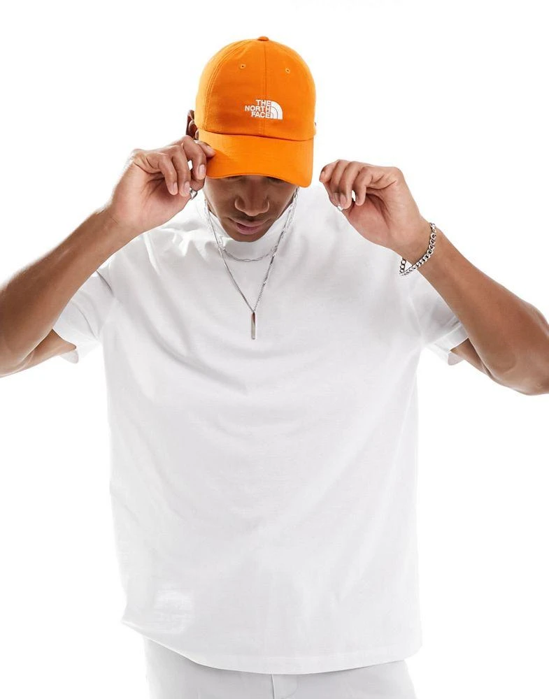 The North Face The North Face Half Dome logo baseball cap in orange 4