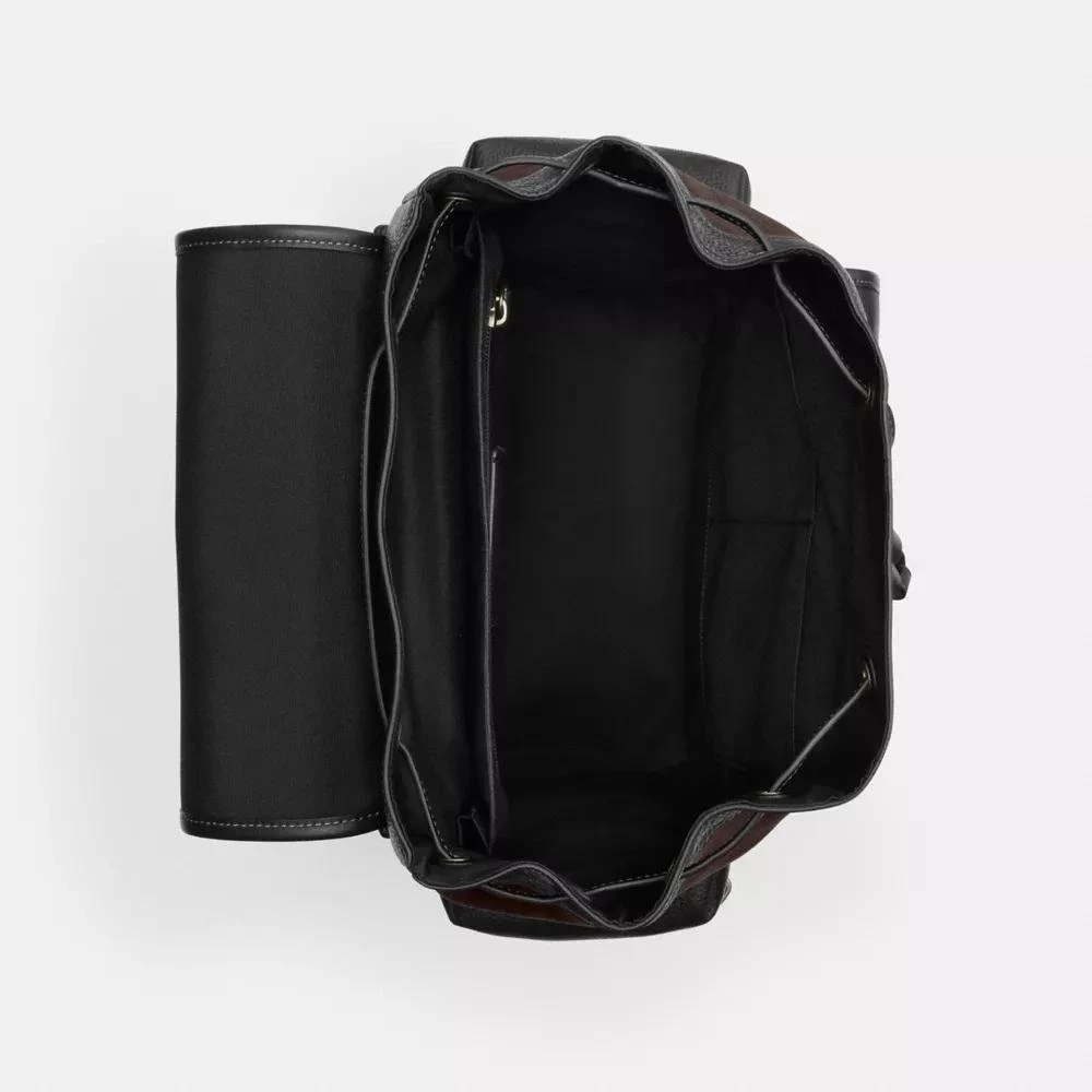 Coach Sprint Backpack In Signature Canvas With Travel Patches 4