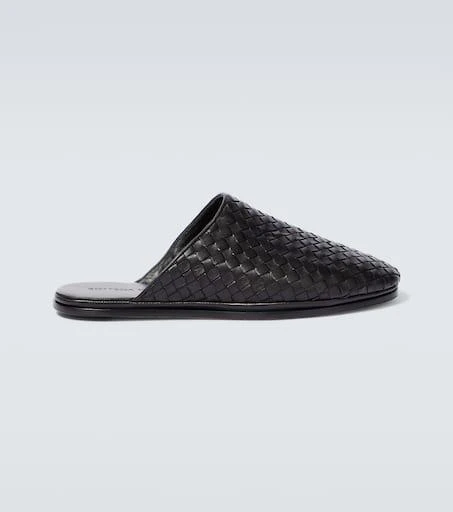 Bottega Veneta Intrecciato leather slippers 1