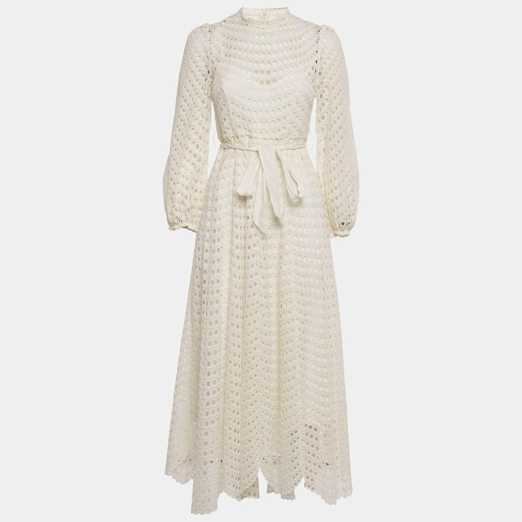 【送関込】Zimmermann☆august lace trimmed cotton mini dress AUGUST LACE TRIMMED MINI COTTON DRESS for Women - Zimmermann