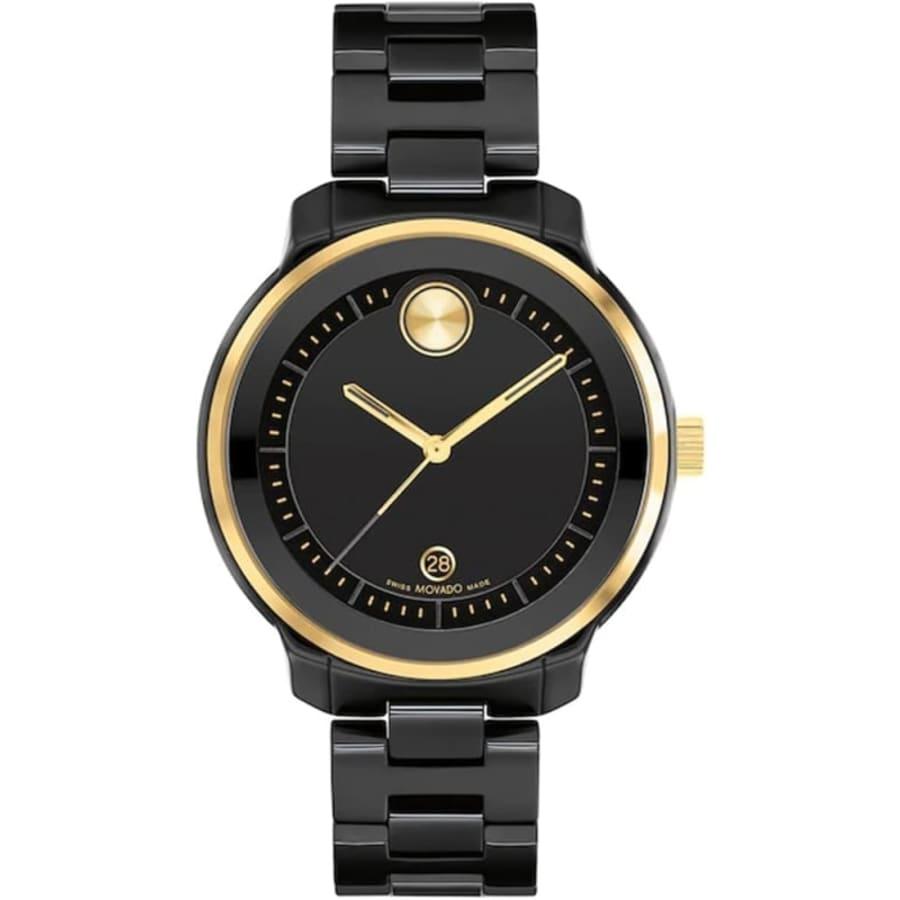 Movado Bold Verso Black Dial Ceramic Women's Watch 3600936