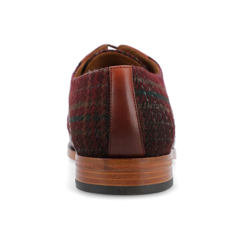 TAFT The Wallace Shoe in Red Plaid 3