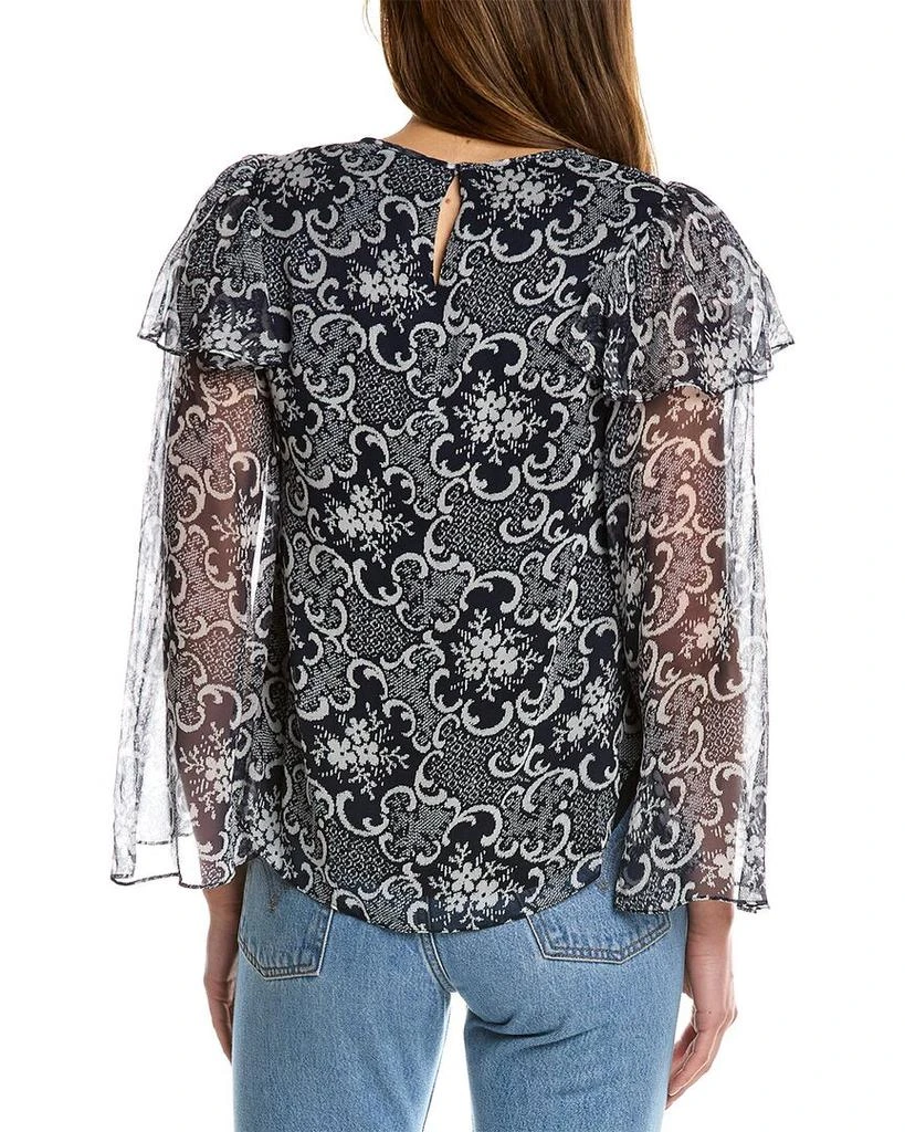 Rebecca Taylor Rebecca Taylor Rochelle Fleur Ruffle Silk Blouse 2