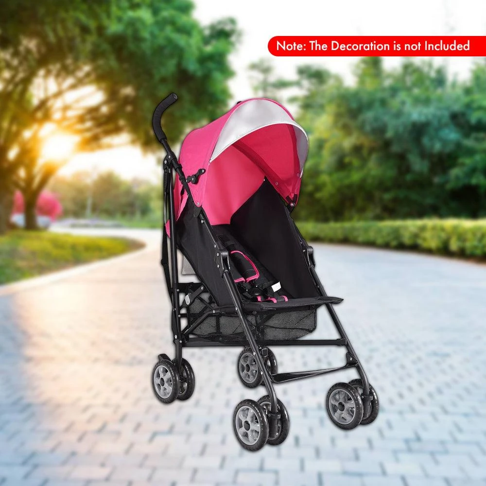 Hivvago Compact Portable Umbrella Stroller for Babies and Toddlers Lightweight Travel Pram 2